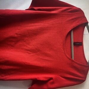 Irregular long sleeve cotton top